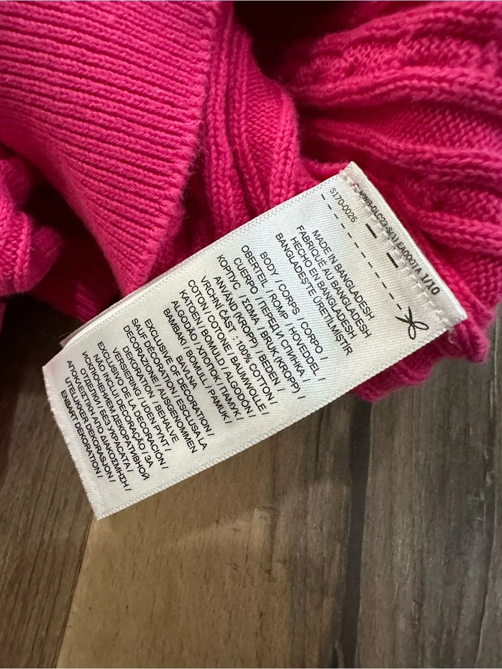Ralph Lauren Classic Fuschia Cable-Knit Cardigan